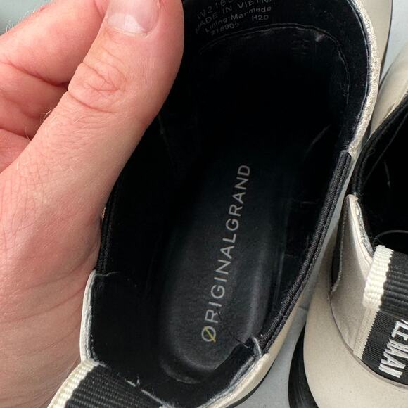 Cole Haan Original Grand White Leather Chelsea Boots, Women's Size 8 - Picture 8 of 10